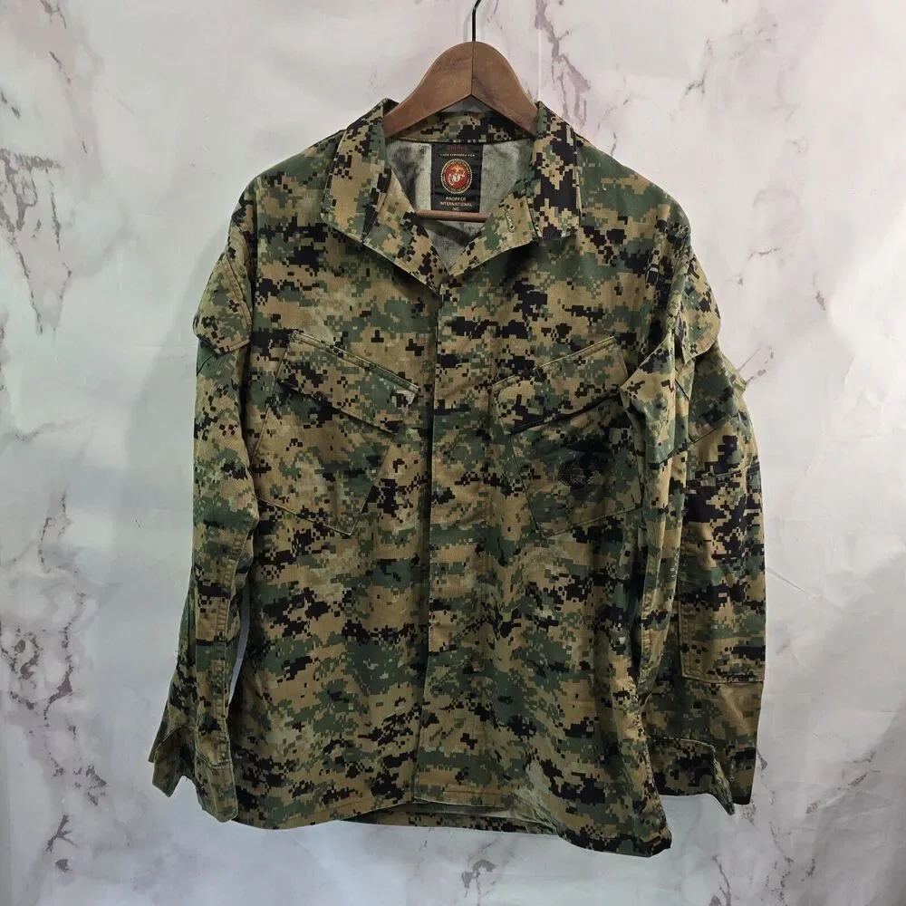 Marpat Camo Jacket Mens Small Reg Digital Woodland Shirt Marines Military USMC